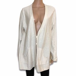 NWT cashmere blend long cardigan